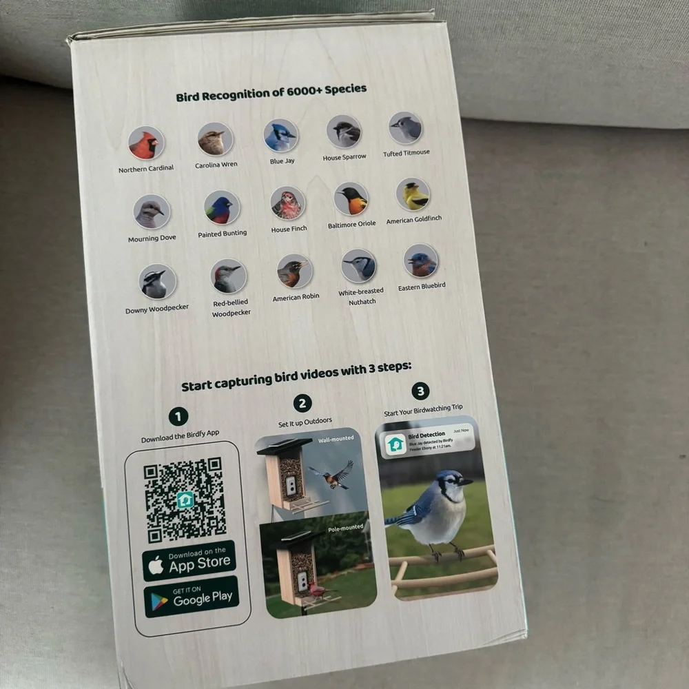 Birdfy Smart Bird Feeder with Camera, Bird Watching Camera with Ai